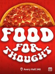 Come and grab a slice of pizza on April 1st at 6:30!