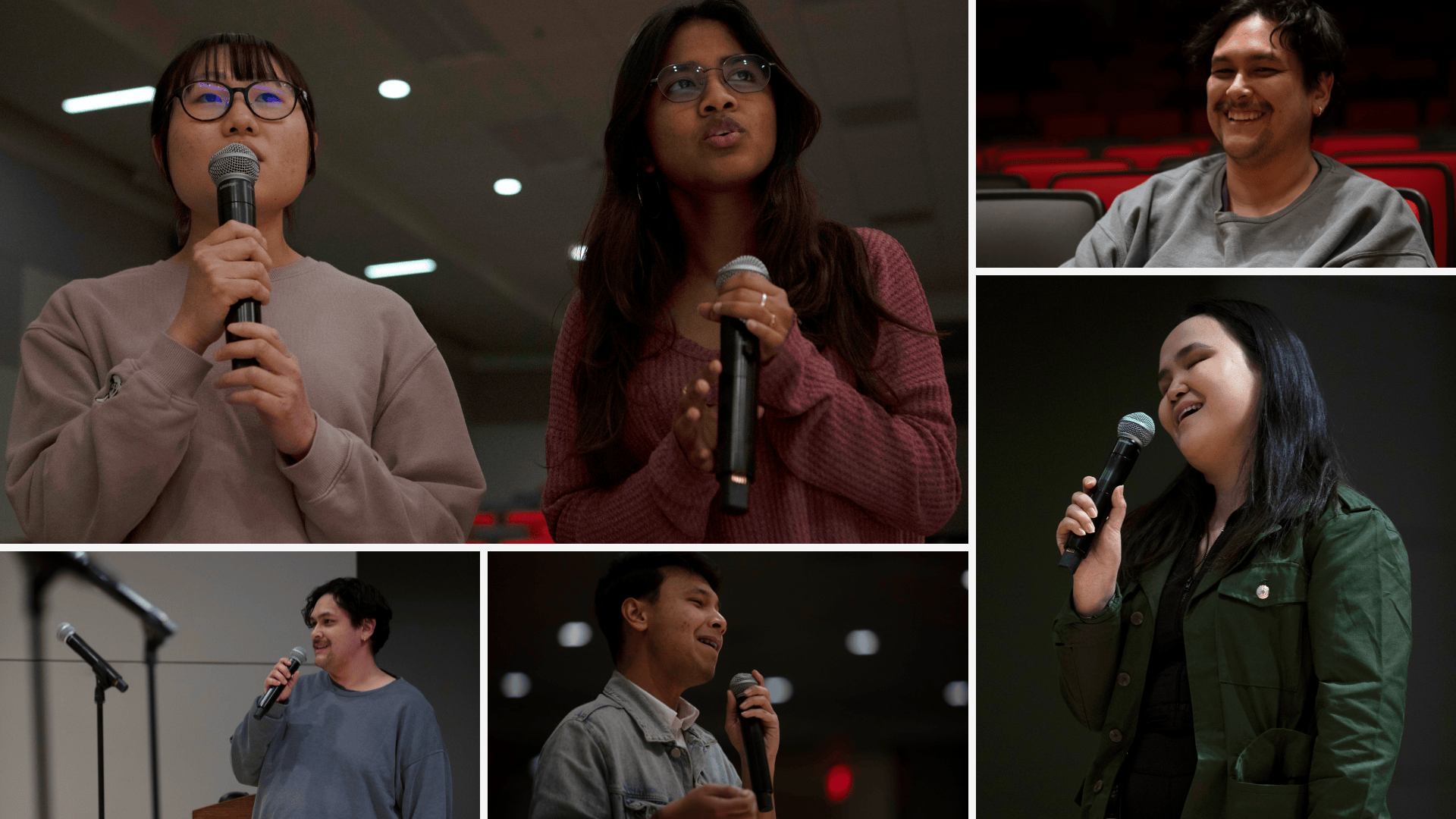 Photo collage featuring highlights from the Black & Beautiful Karaoke Night event