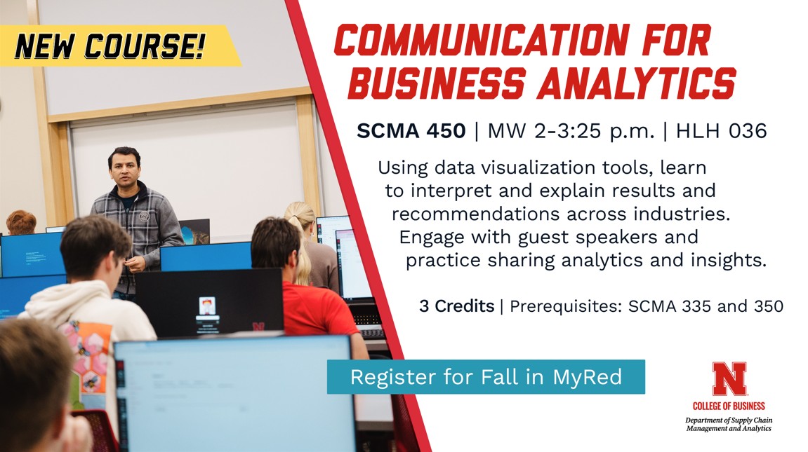 SCMA 450: Communication for Business Analytics