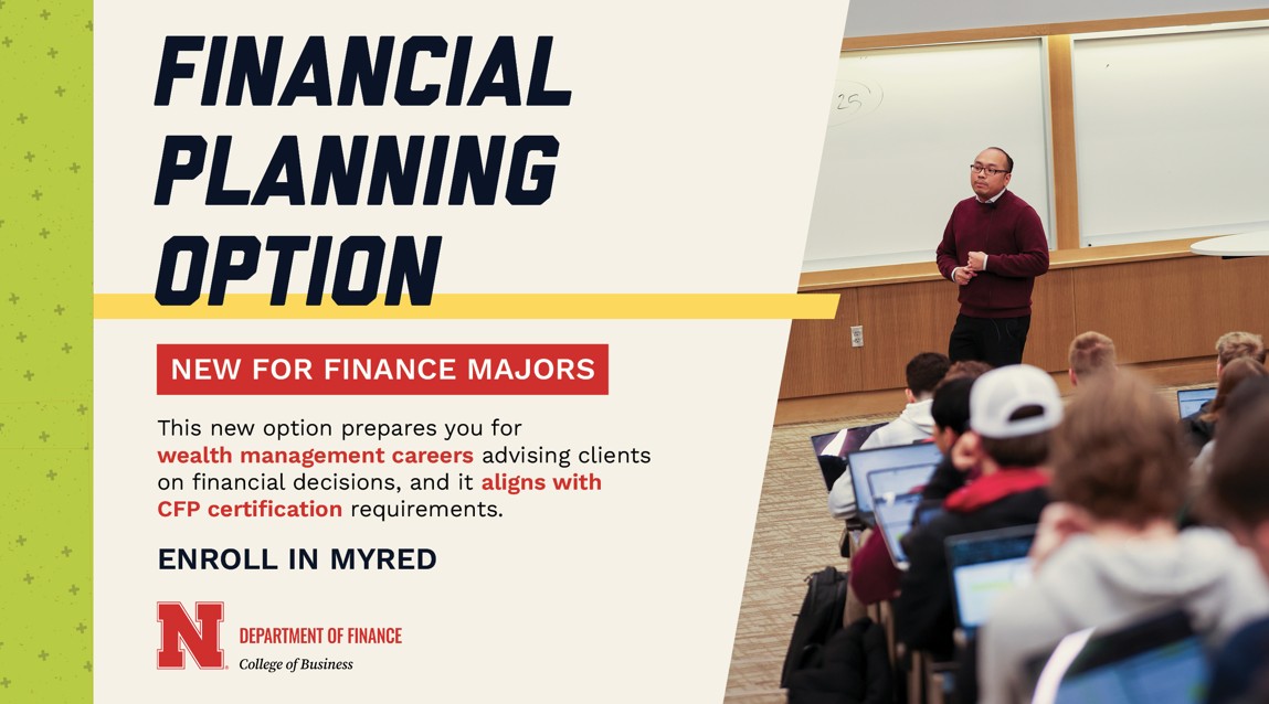 New: Financial Planning Option open for Finance Majors!