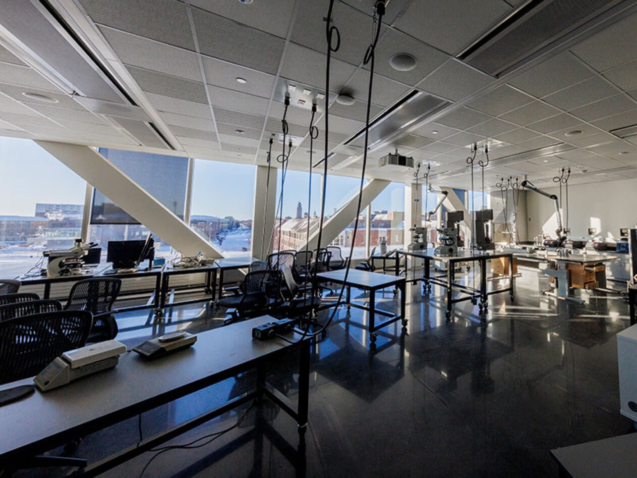 Engineering lab in Kiewit Hall, University of Nebraska-Lincoln