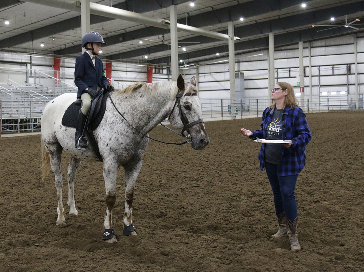 A Lancaster County 4-H horsemanship advancement level testing in 2025