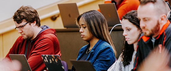 College of Law students studying.
