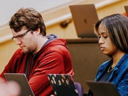 College of Law students studying.