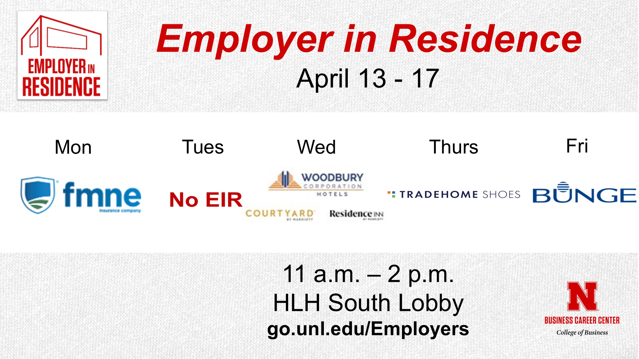 Check Out the Schedule for April 13 - 17