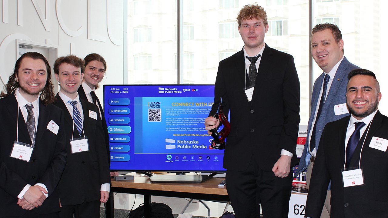 Students at the 2025 Senior Design Showcase.