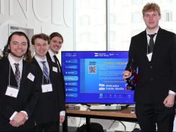 Students at the 2025 Senior Design Showcase.