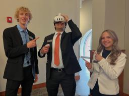 Students at the 2025 Design Studio Showcase.