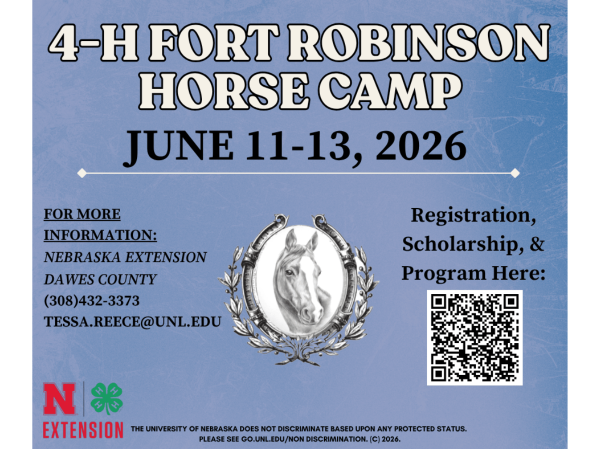 4-H Fort Robinson Horse Camp, June 11-13, 2026