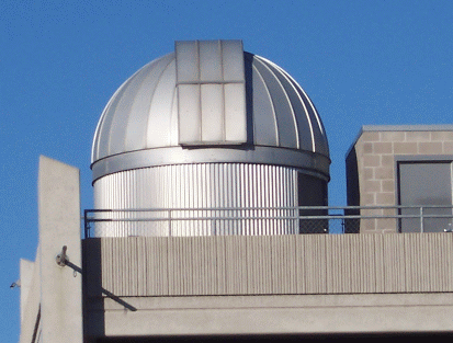 16-inch Cassegrain reflector inside dome