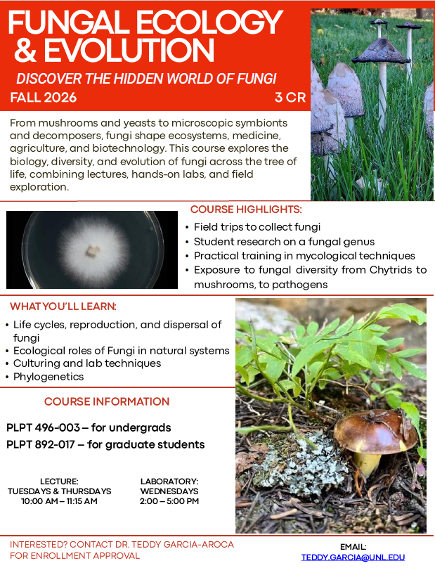 Fungal Ecology & Evolution Course PLPT 003