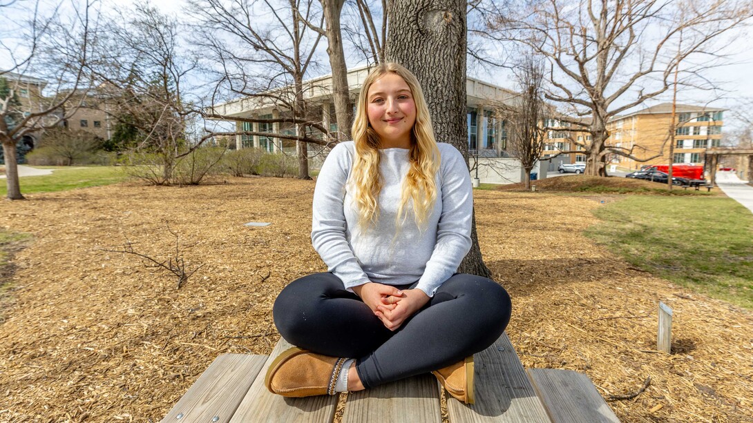 Hannah Haun, a senior fisheries and wildlife major from Waterloo.