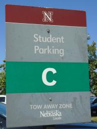 C Permit Parking sign