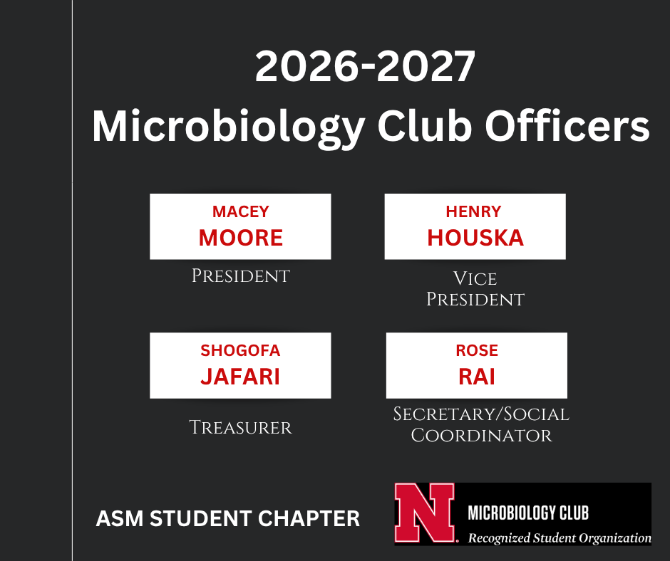 2026 - 2027 Microbiology Club Officers