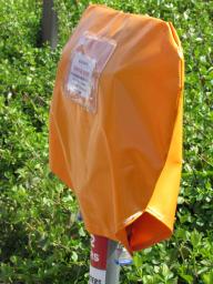 hooded parking meter