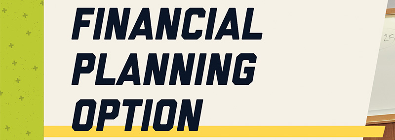 Image reads: Financial Planning Option 