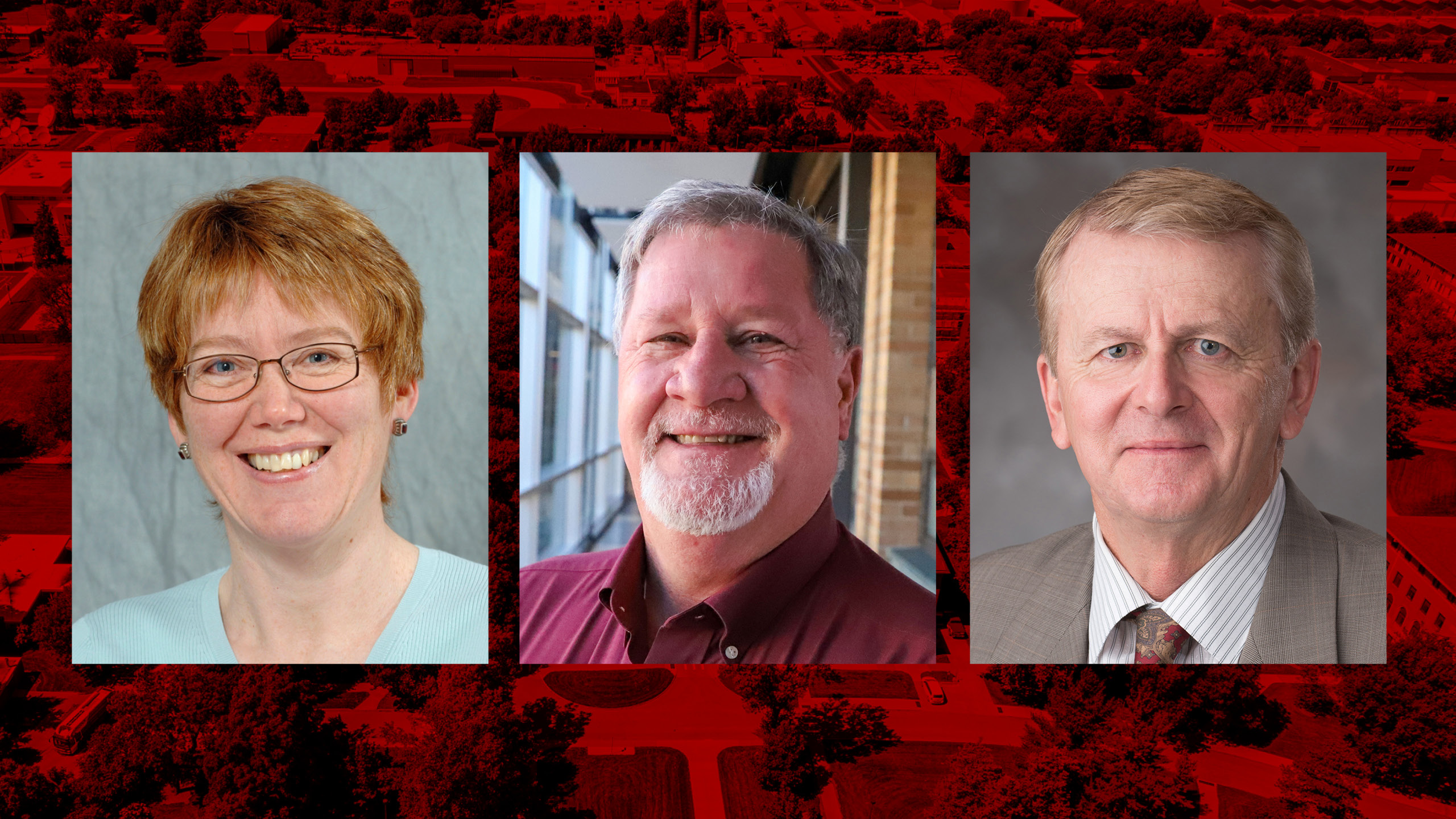 The Department of Agronomy and Horticulture invites you to celebrate the retirements of Rhae Drijber (from left), Daren Redfearn and Jerry Volesky.