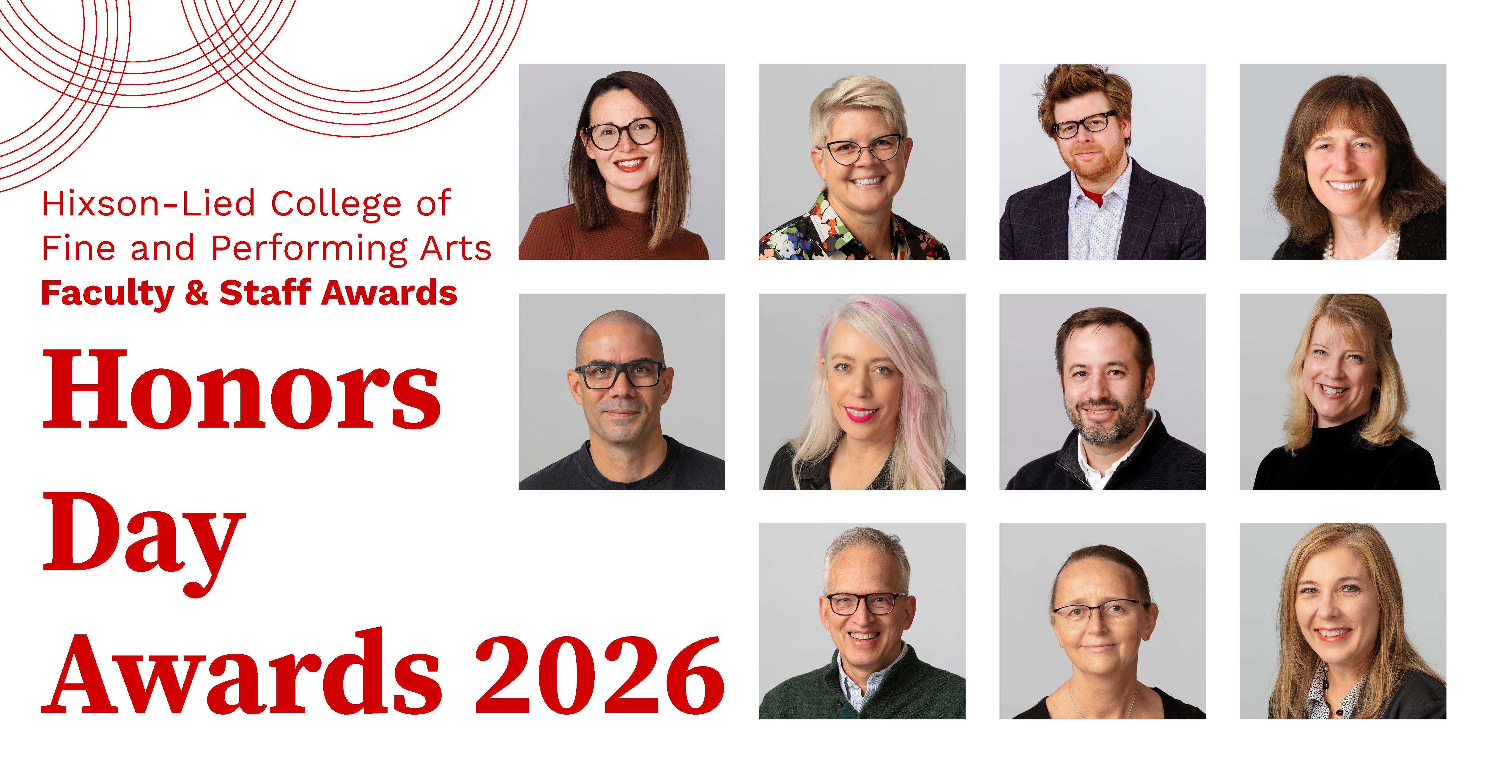 Eleven faculty and staff members have received 2026 Hixson-Lied Faculty and Staff Awards.