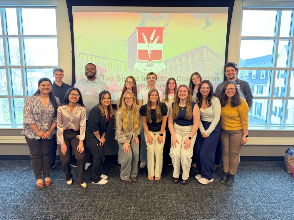New members of Tau Sigma gather with advisor Abby Roskos following the April 7 induction, marking a continued commitment to transfer student excellence at UNL.