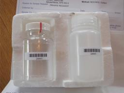 (Left) Nitrate & bacteria test kit. (Right) When it comes to the ground around one&rsquo;s wellhead, this graphic shows comparisons of good, fair and poor.