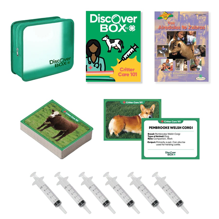 Discover Box contents, including manuals, cards, and curriculum