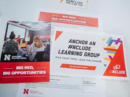 image of the ODT brochure, big red, big opportunities with an flier that says Anchor and NCLUDE learning group