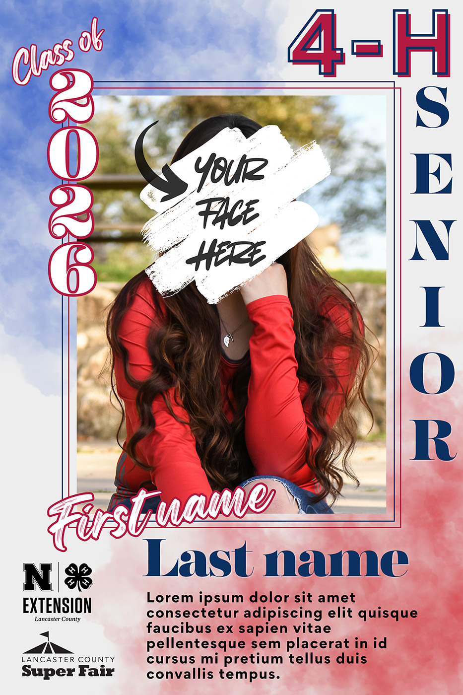 Class of 2026 4-H Senior poster prototype offered to be on display at the Lancaster County Super Fair