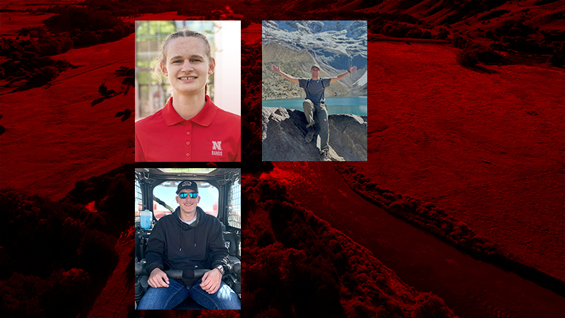 (clockwise from upper left) Clara Freese, Kaden Polt, Adrianna Zeljko, Garret Schmaderer