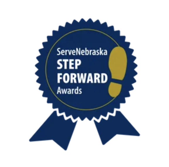 ServeNebraska Step Forward Award ribbon