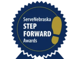 ServeNebraska Step Forward Award ribbon