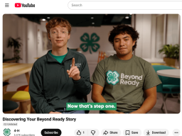 Screenshot of Beyond Ready Story Video