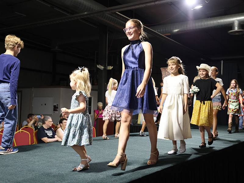 The culminating parade of fashion at the 2025 Lancaster County 4-H Fashion Show.