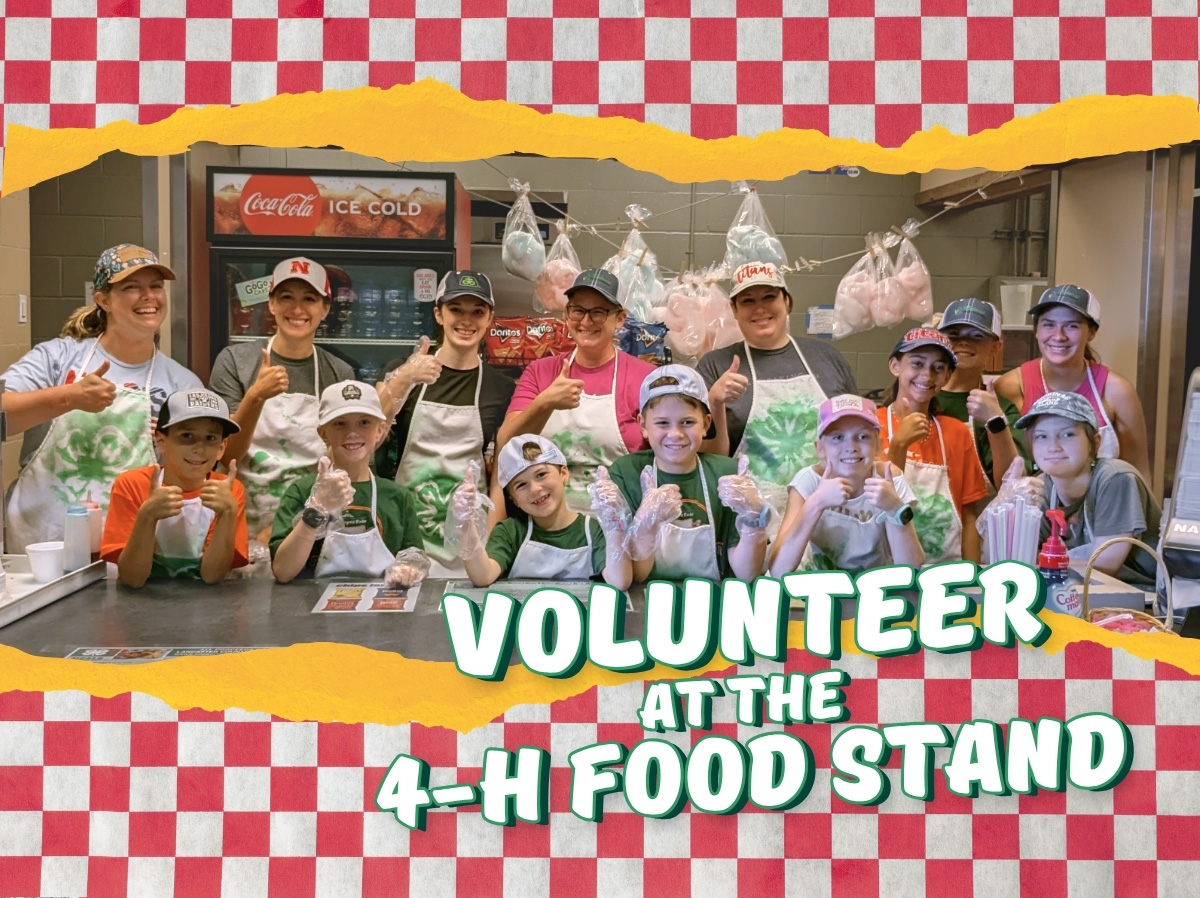 Volunteer at the 4-H Food Stand