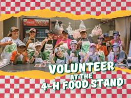 Volunteer at the 4-H Food Stand