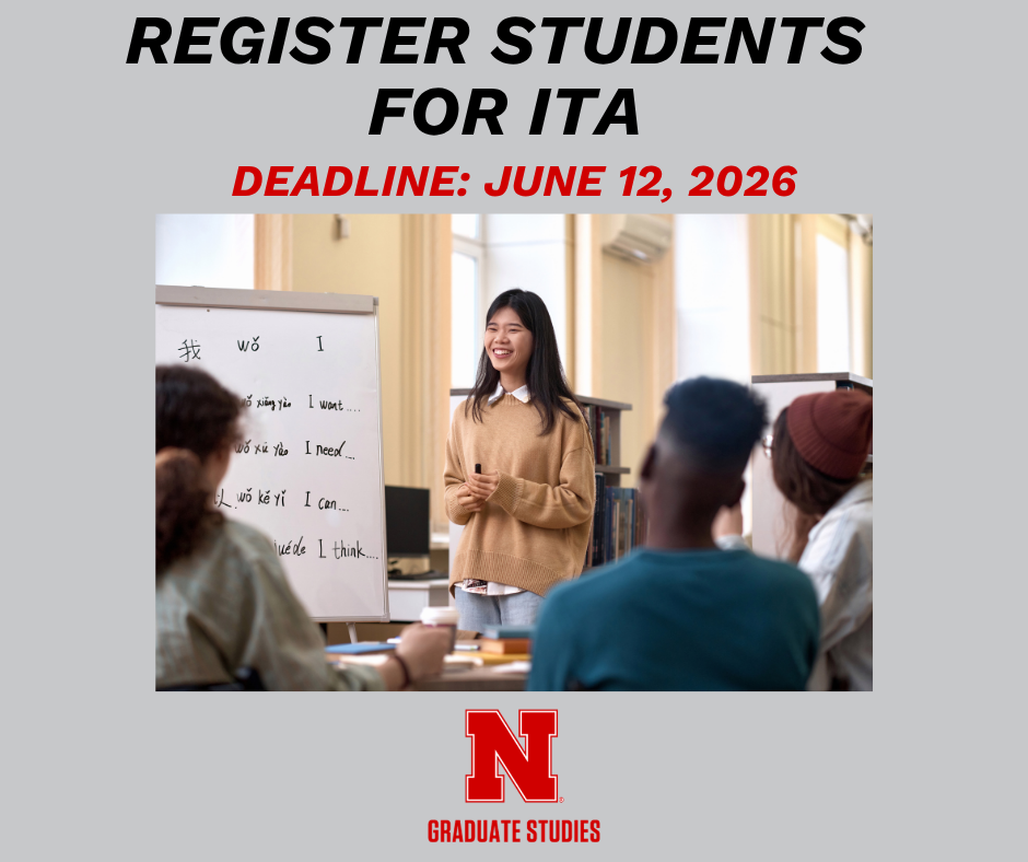 Register students for ITA, Deadline: June 12, 2026