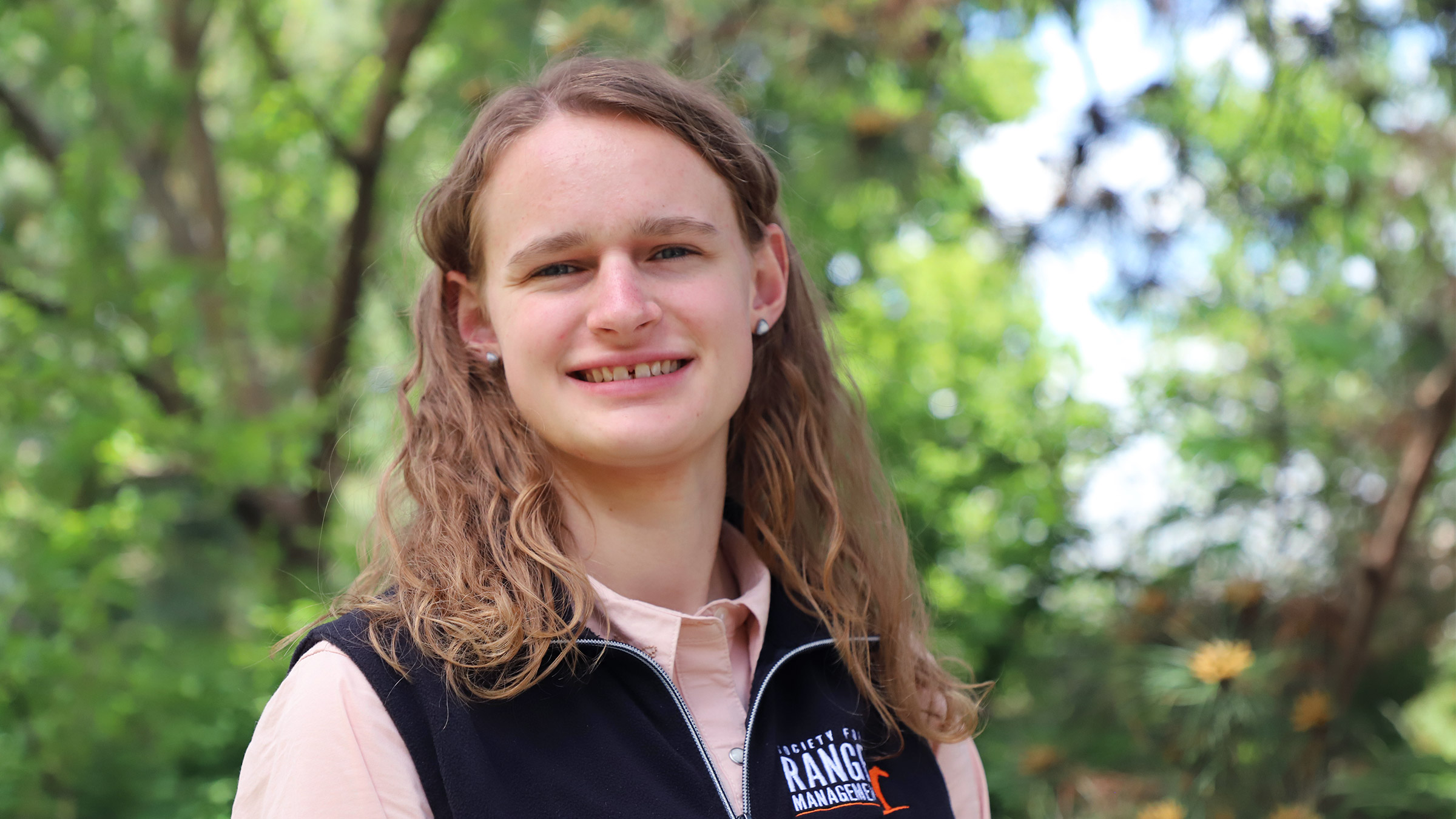 Clara Freese takes a breather on Nebraska&rsquo;s East Campus after finishing finals. Fran tenBensel Benne | Agronomy and Horticulture 