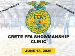 Crete FFA Showmanship Clinic; June 13, 2026
