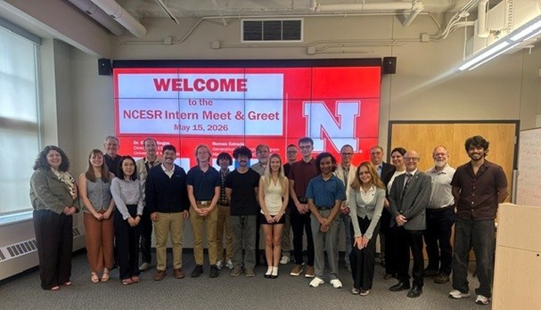 The NCESR summer interns and their faculty sponsors