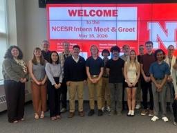 The NCESR summer interns and their faculty sponsors.