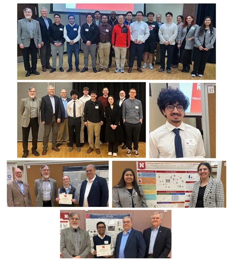 Top: graduate group; 2nd row: undergraduate group; Aram Pirali; 3rd row: Mark Riley, George Gogos, Gabriella Rizzo & Roman Estrada; Mahazabin Mim and Mona Bavarian; Bottom: George Gogos, Parvez Khan, Roman Estrada & Alan Dostal