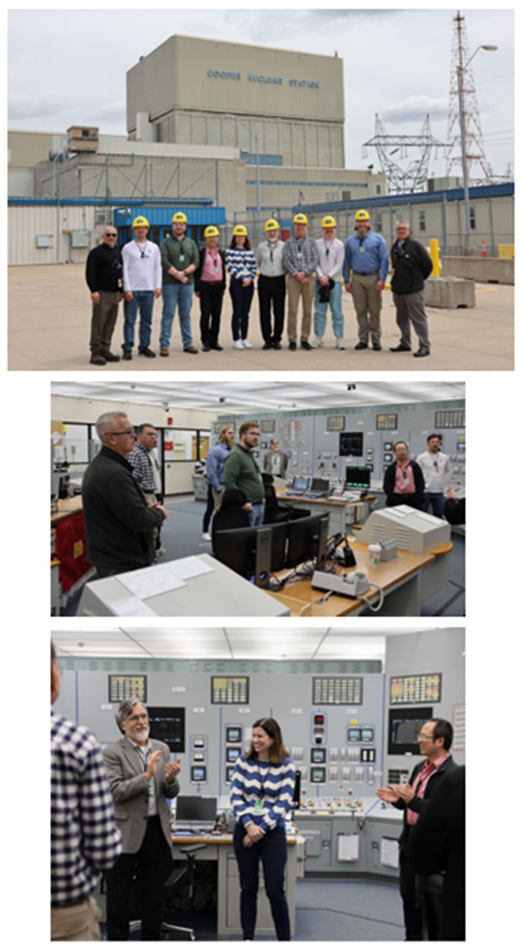 Top: May 6 tour group; Middle: tour group in the simulation room; Bottom: Congratulating Dr. Jennifer Nelson on becoming the new Vice Chancellor for Research and Innovation