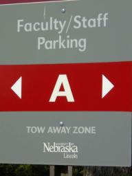 Permit A parking sign