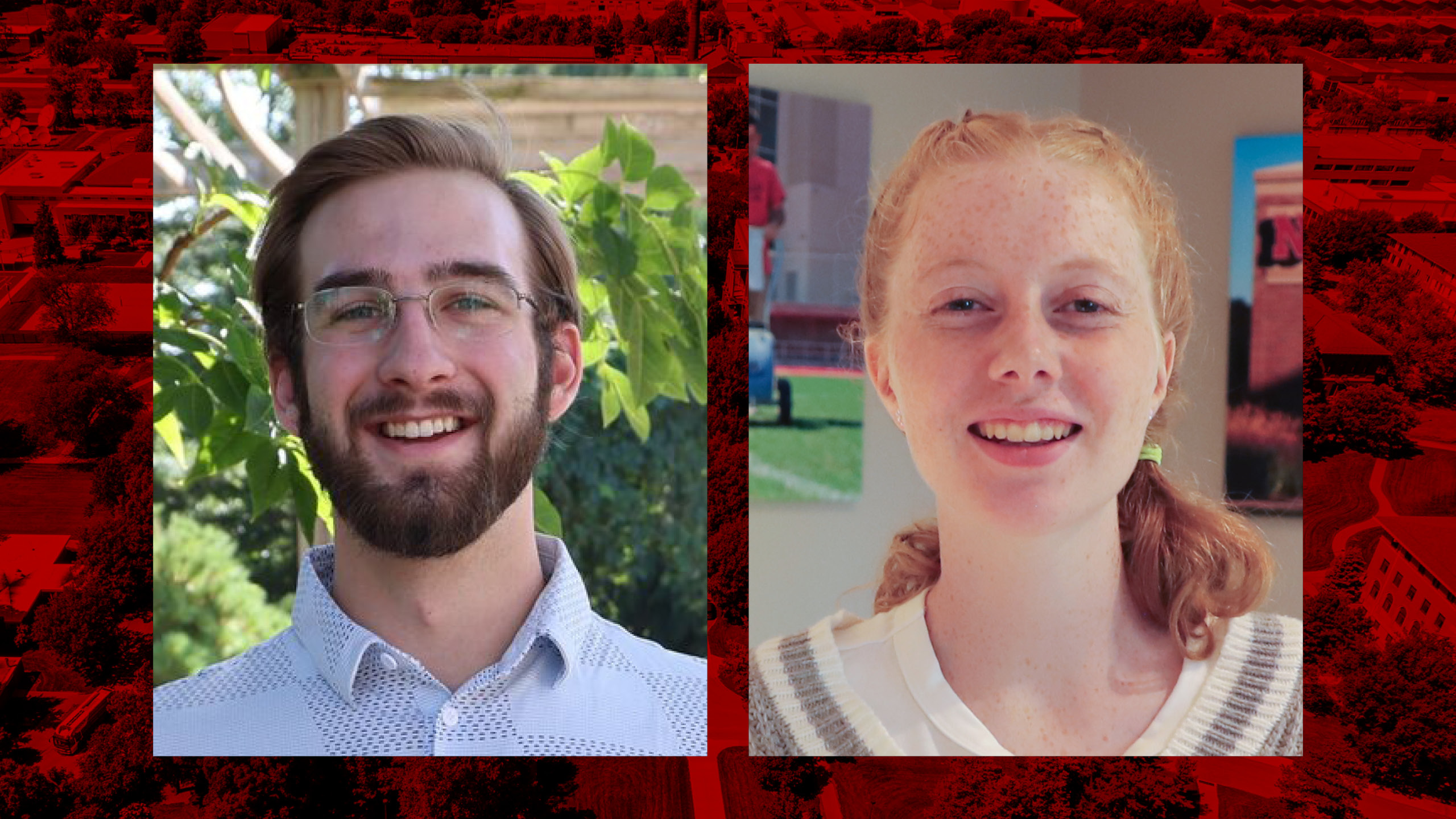 Grant Nielson (left) and Hannah Spiehs