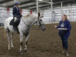 A Lancaster County 4-H horsemanship advancement level testing in 2025 