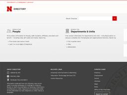 Screen capture of Directory web application