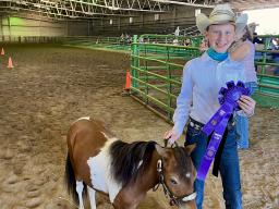 Ava Schepers at the 2025 State 4-H Horse Show
