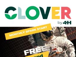CLOVER by 4-H logo and astronaut