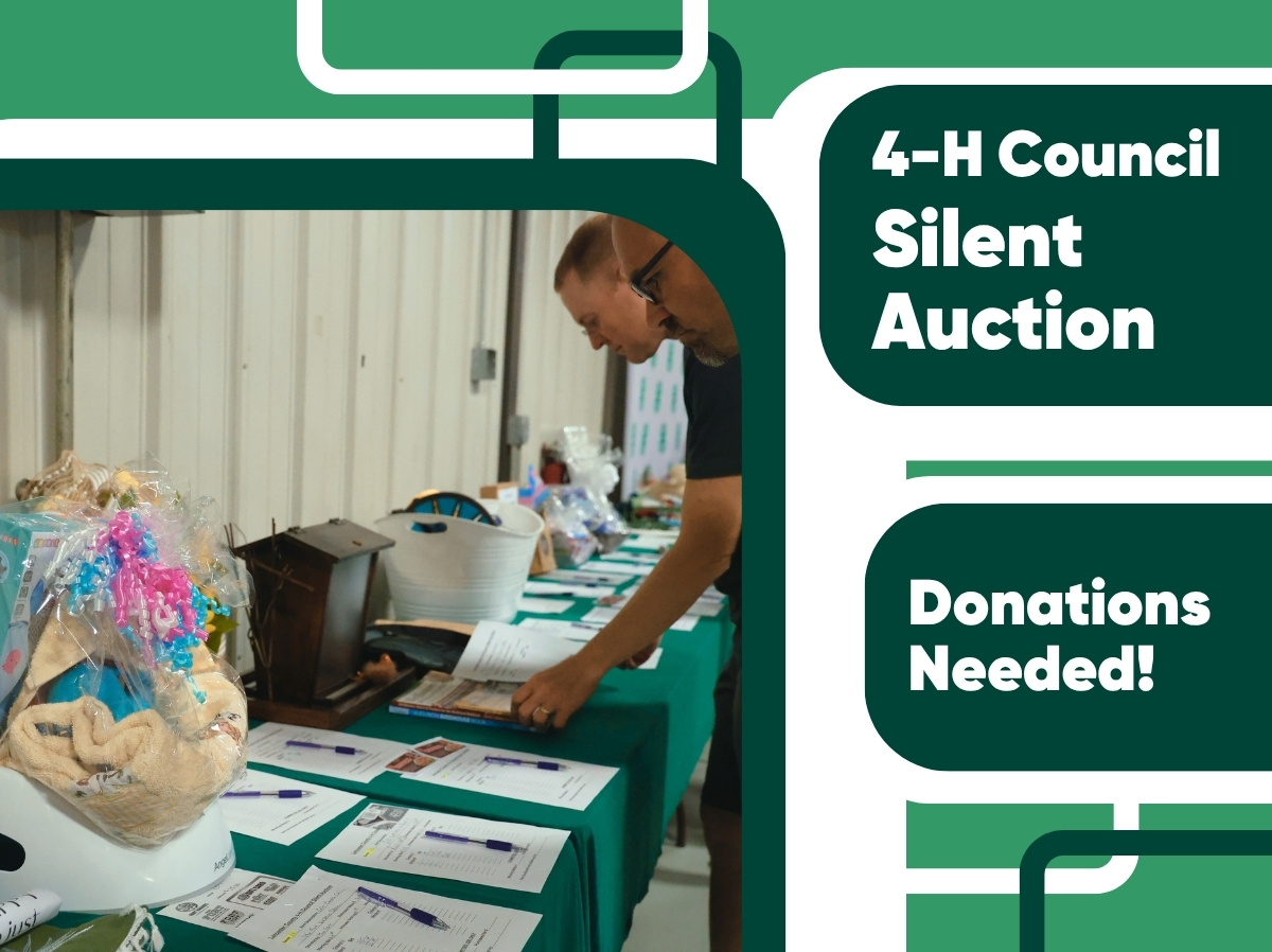 Donations needed for 4-H Council's Silent Auction
