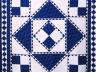 Blue & White Center Diamond Quilt, c. 1900, Pennsylvania