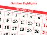 October highlights